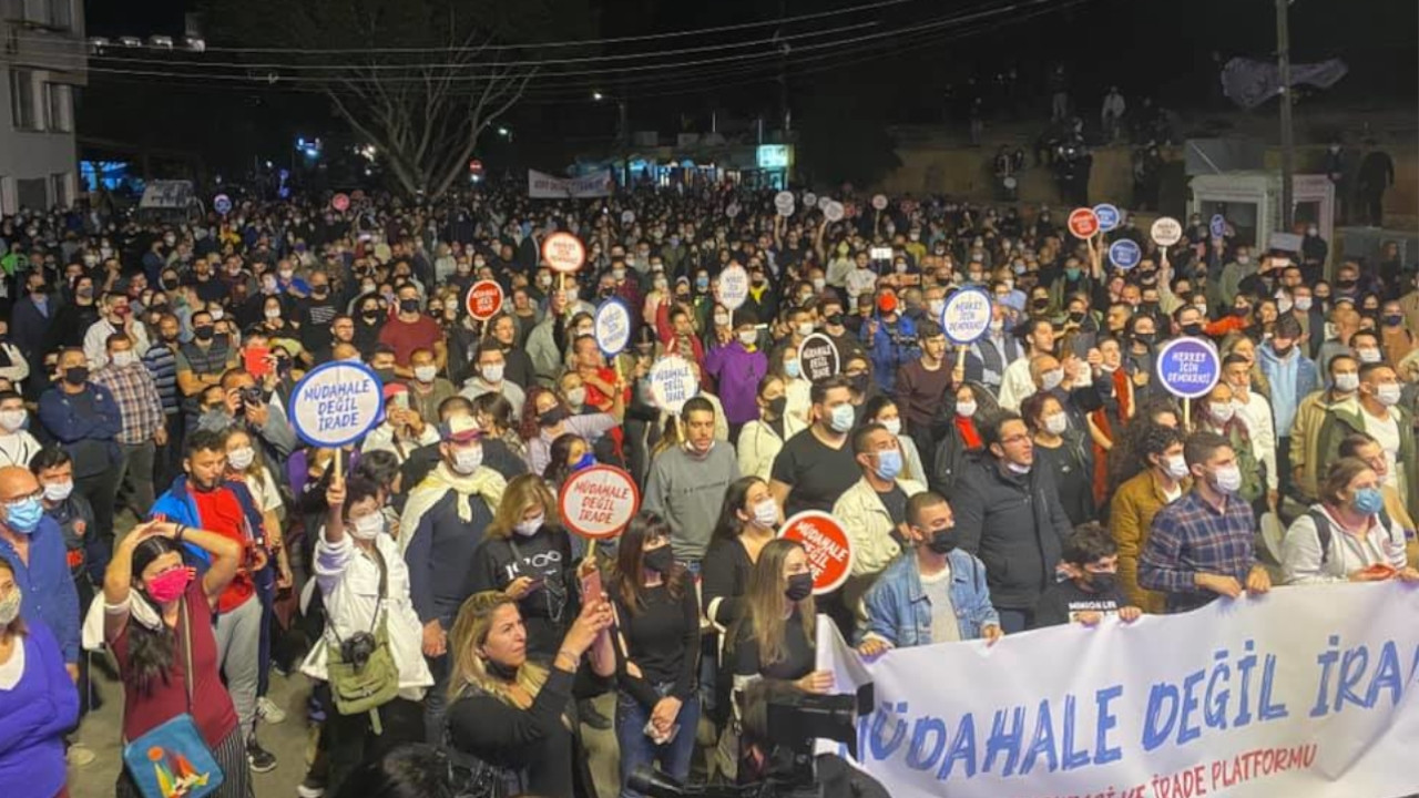 Thousands of Turkish Cypriots on Nov. 10 staged a protest against Turkey's “interference.”