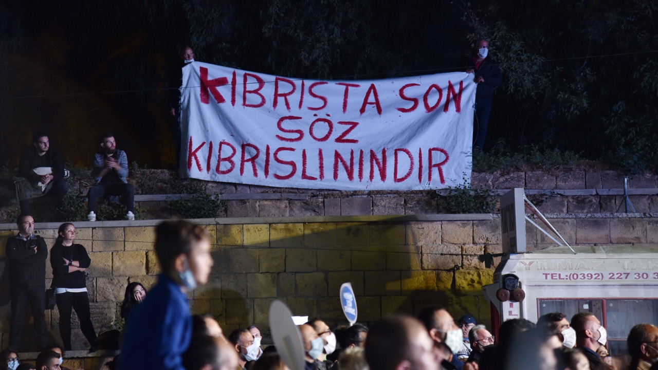 Thousands of Turkish Cypriots on Nov. 10 staged a protest against Turkey's “interference.”