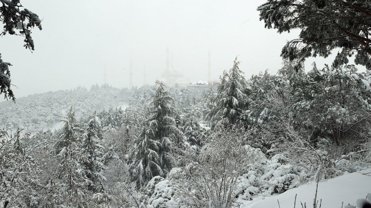 Snowfall takes over Istanbul's deserted streets amid curfew - Page 1
