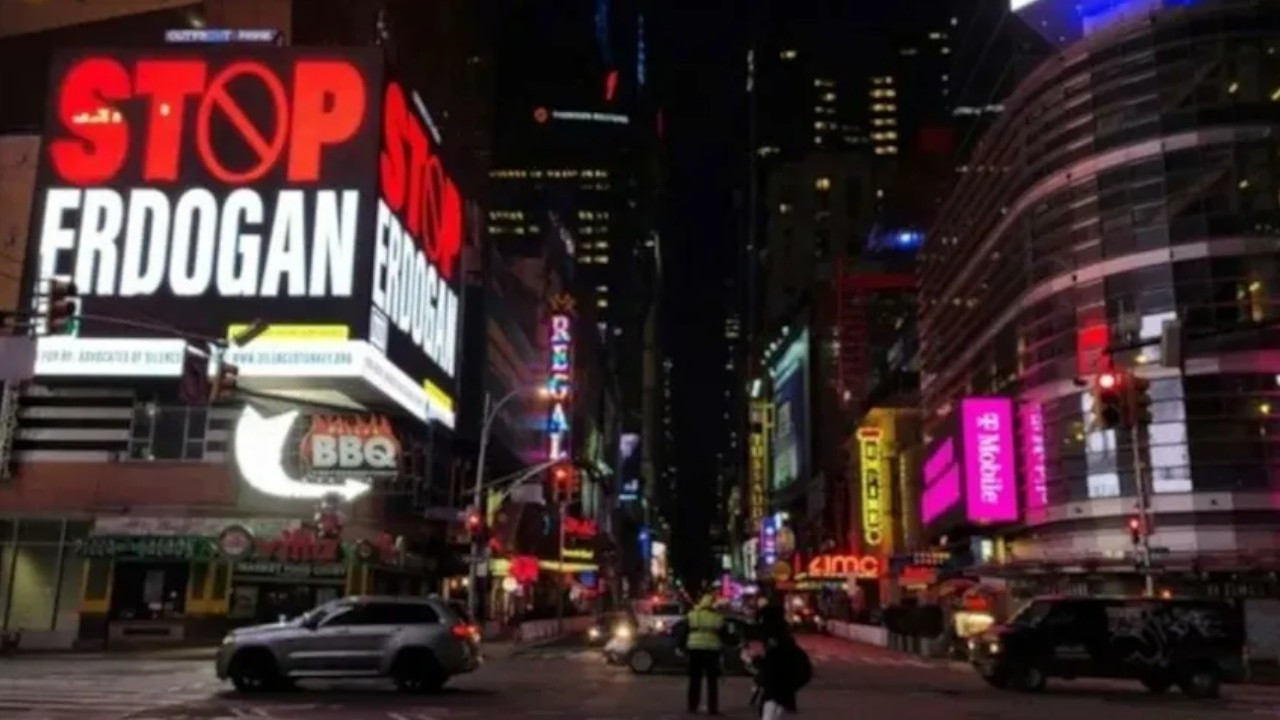Turkish prosecutors seek jail for two over 'Stop Erdoğan' ad in US