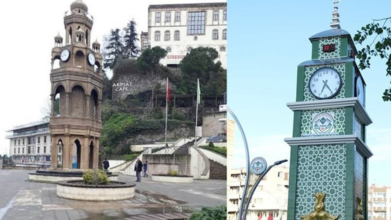 AKP mayor replaces clock tower with hideous structure for 'resembling Greek bell tower'