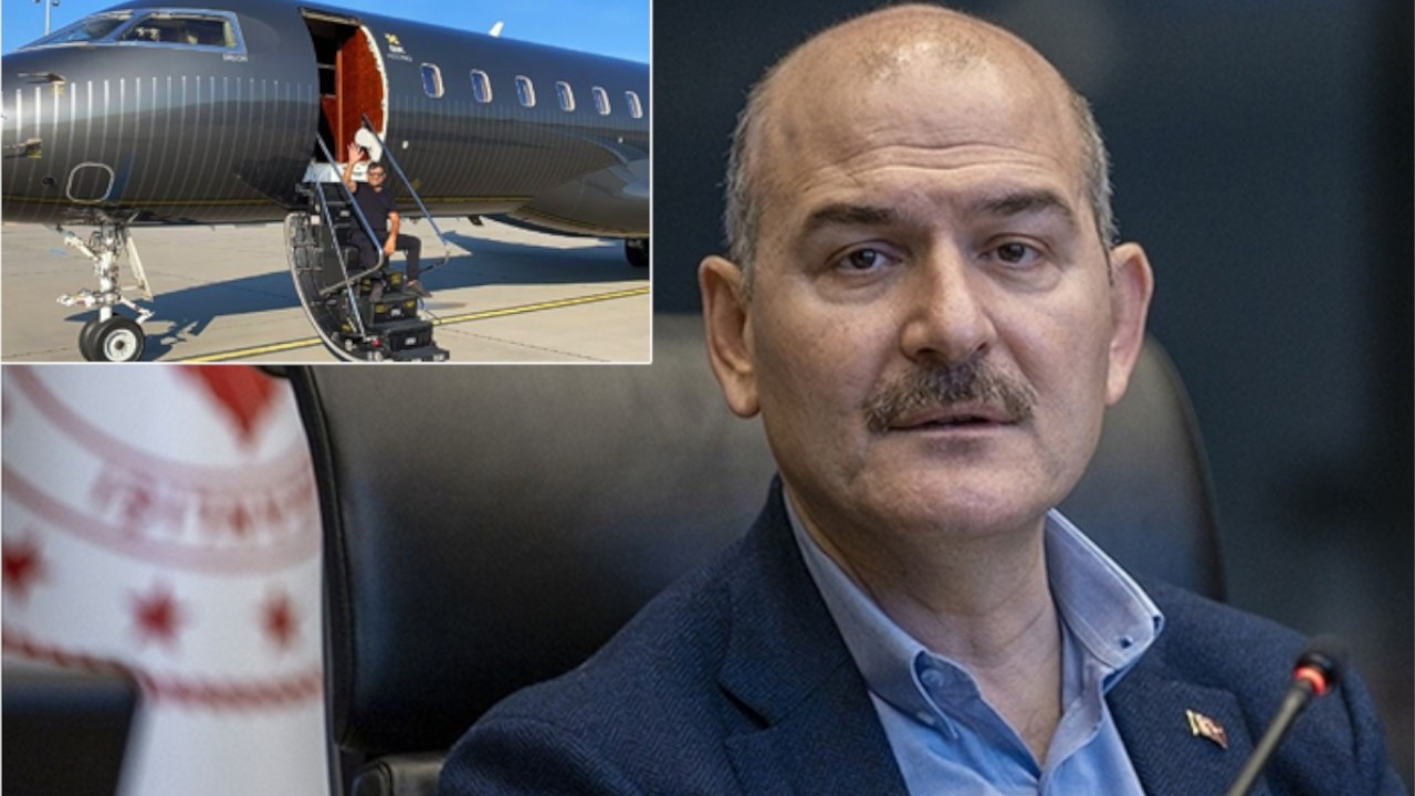 Soylu used luxury plane belonging to shady businessman Korkmaz, Interior Ministry confirms