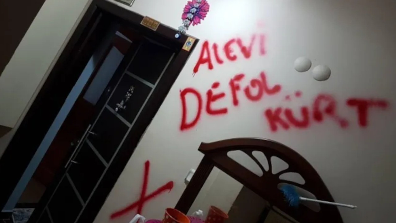 HDP employee's home marked with cross, racist graffiti