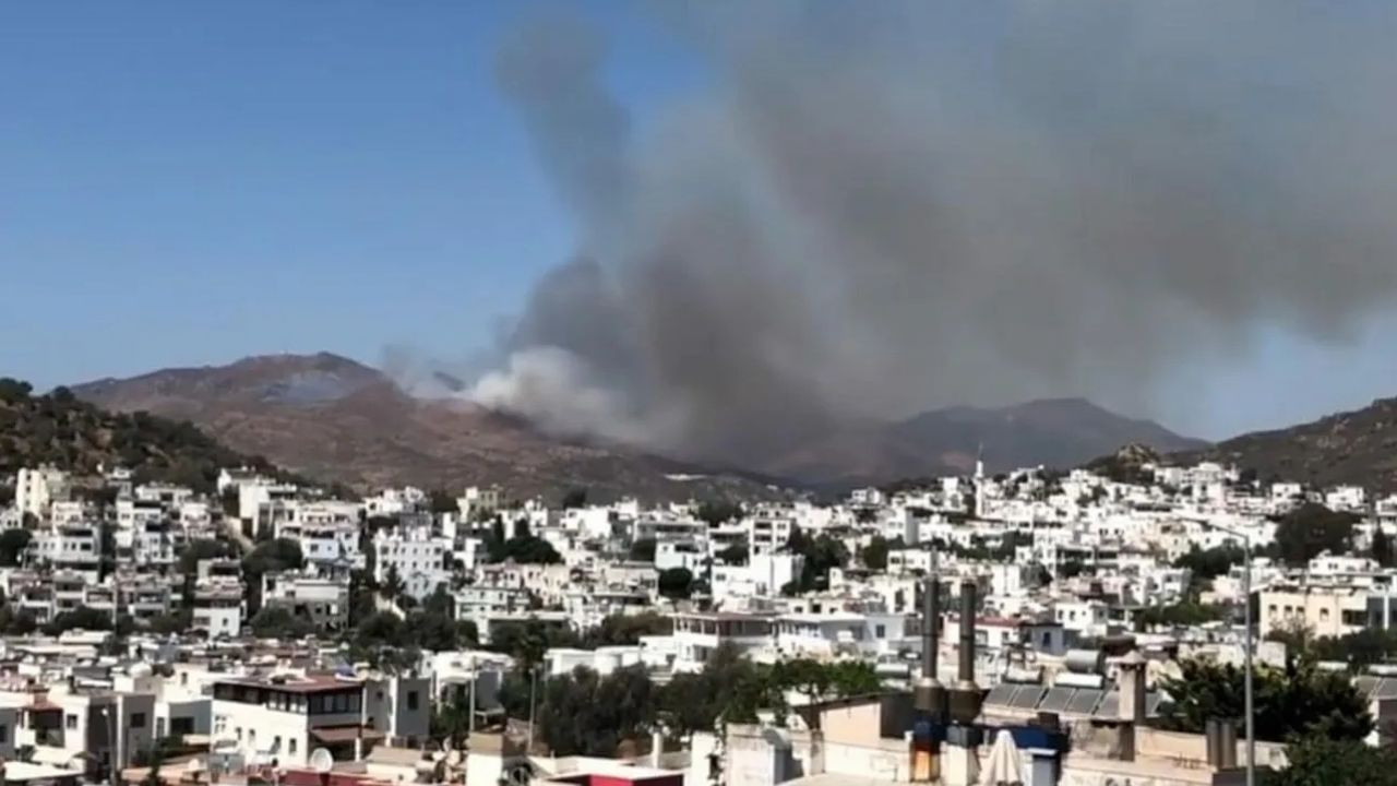 New fire in Aegean Bodrum threatens settlement areas - Page 1