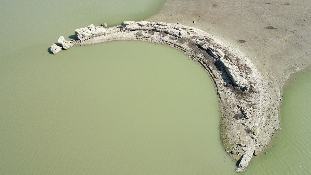 Ancient city comes to surface as dam water level drops in Adana