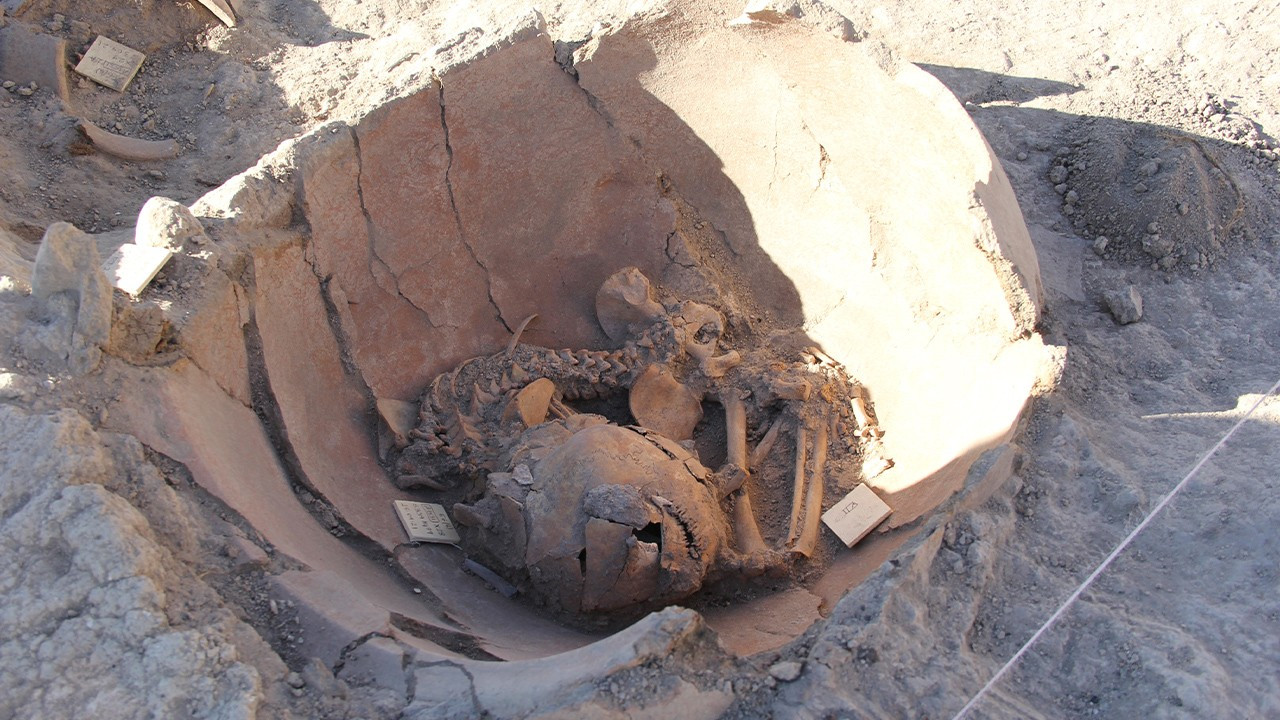 5,600-year-old baby skeletons found in ancient Arslantepe Mound