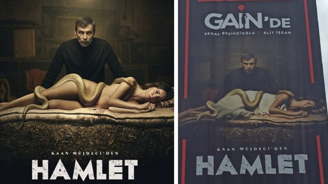 Nudity in poster for Turkish drama 'Hamlet' censored in printing