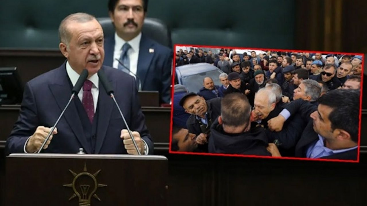 Erdoğan shows footage of attack on Kılıçdaroğlu while targeting him during AKP meeting