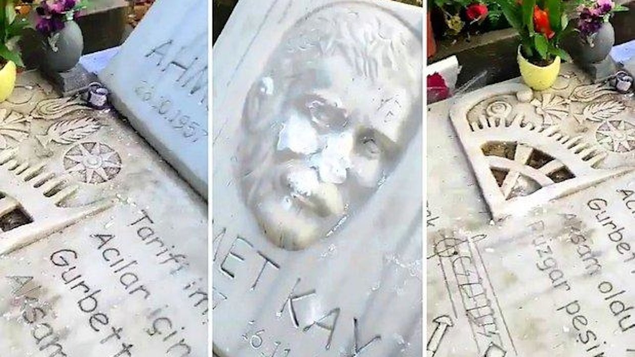 Kurdish musician Ahmet Kaya's tombstone defaced by unknown vandals