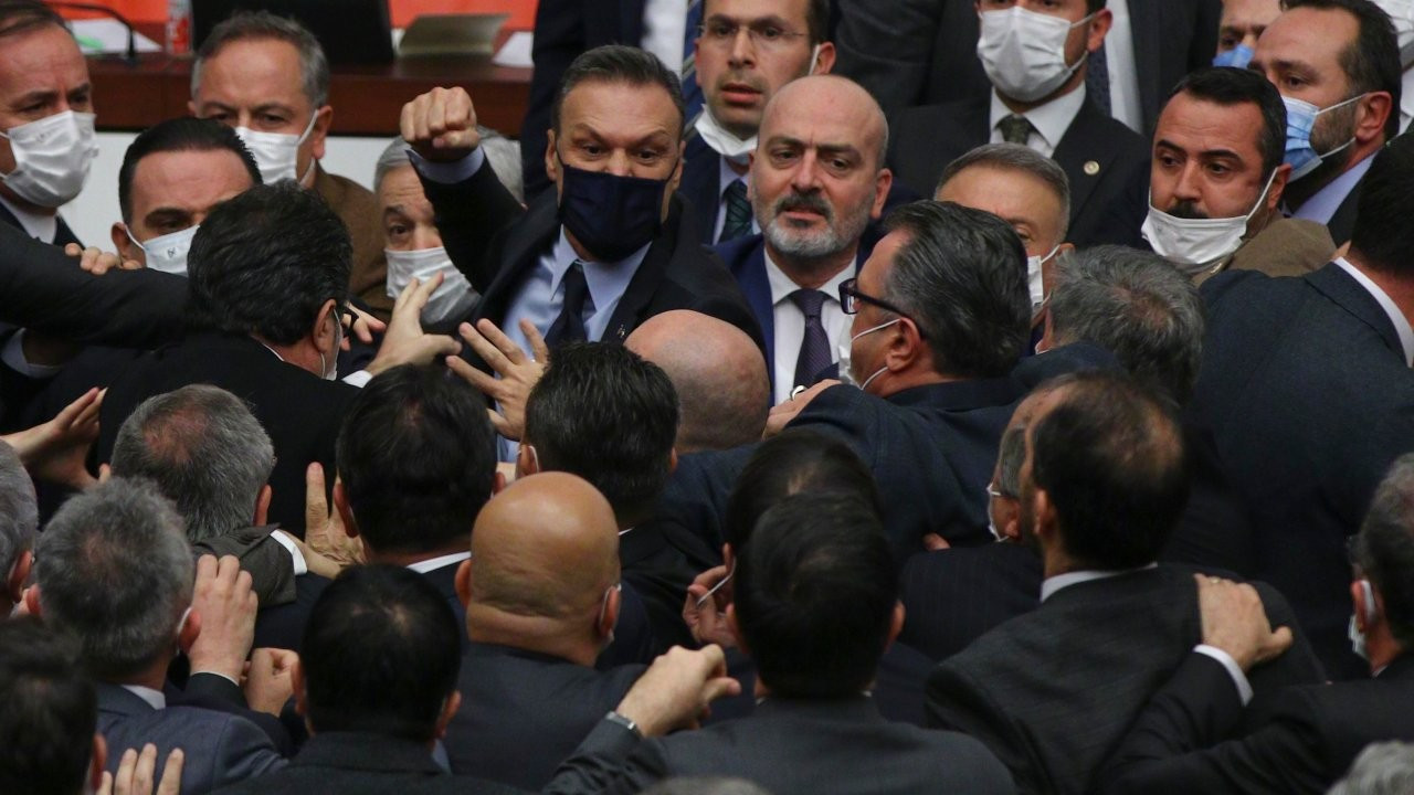 Tensions run high in Turkey's parliament, as deputies fight yet again