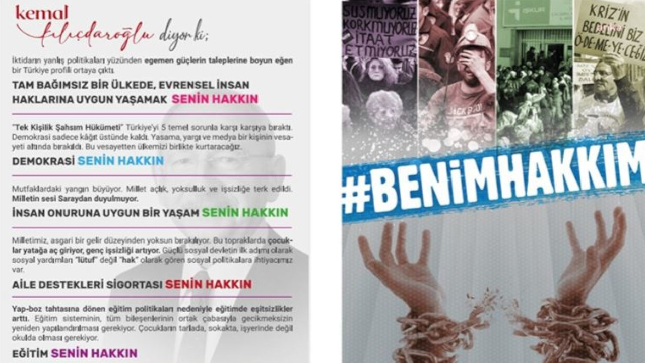 Turkish main opposition CHP launches ‘My Rights’ campaign to air grievances against gov't