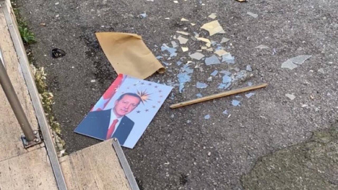 Man arrested for throwing Erdoğan's picture on the floor