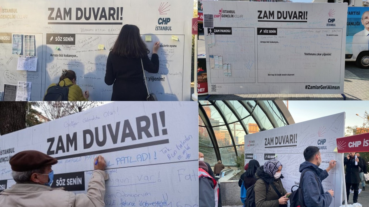Turkish main opposition sets up billboards in protest of price hikes