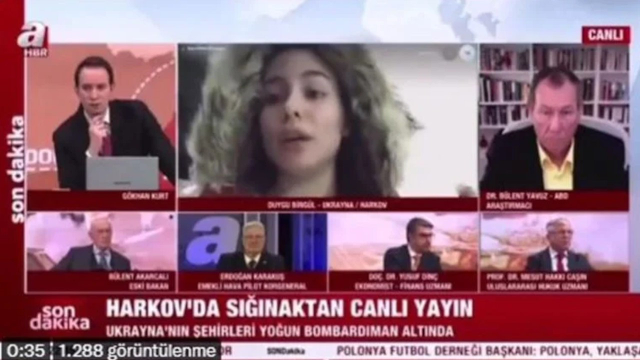 Pro-gov’t broadcaster pulls Turkish student in Ukraine off air: 'Turkish girls don’t cry'