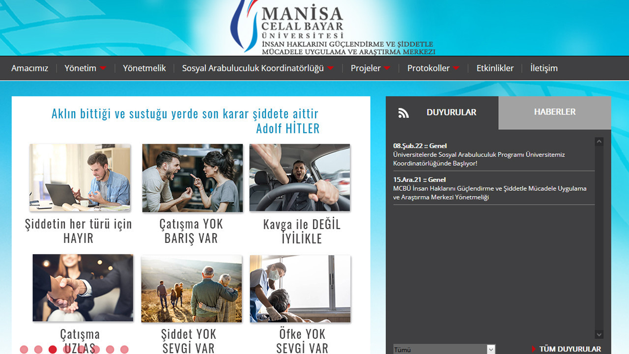 Human rights center of Turkish university quotes Hitler on website