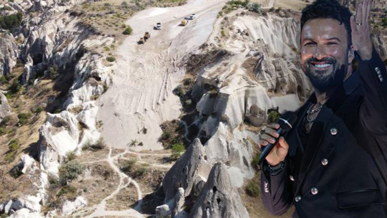 Turkish megastar Tarkan slams road construction in Cappadocia