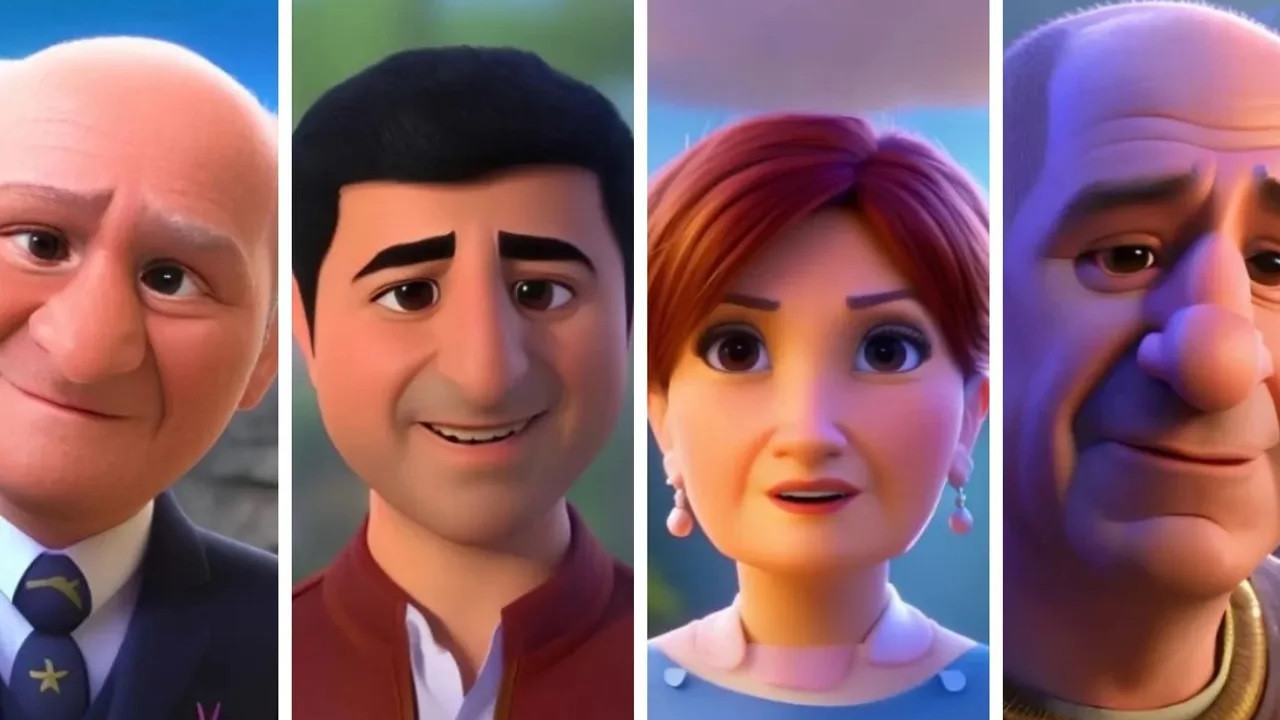 Turkish political leaders depicted as Disney characters goes viral on social media