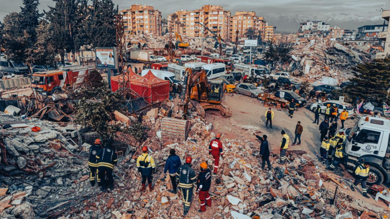 Drone images show destruction in quake-stricken Hatay province