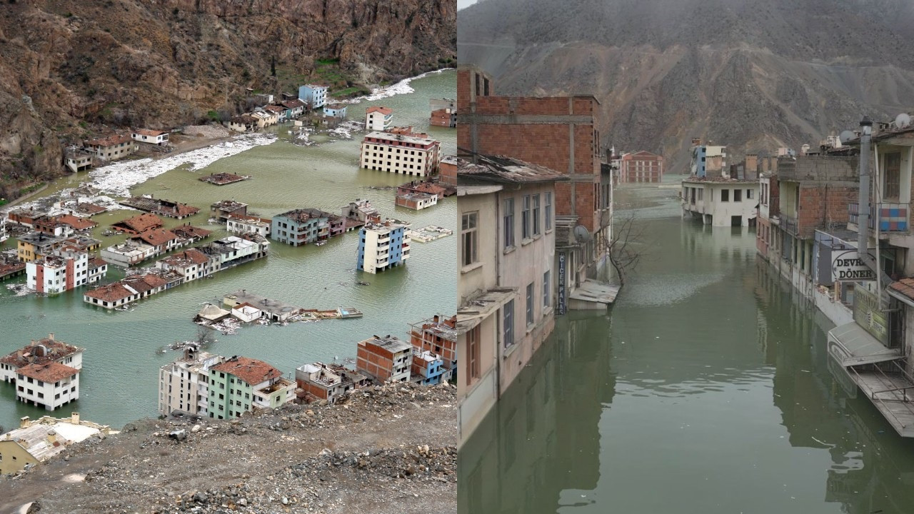 Turkey's Yusufeli district submerged underwater by new dam