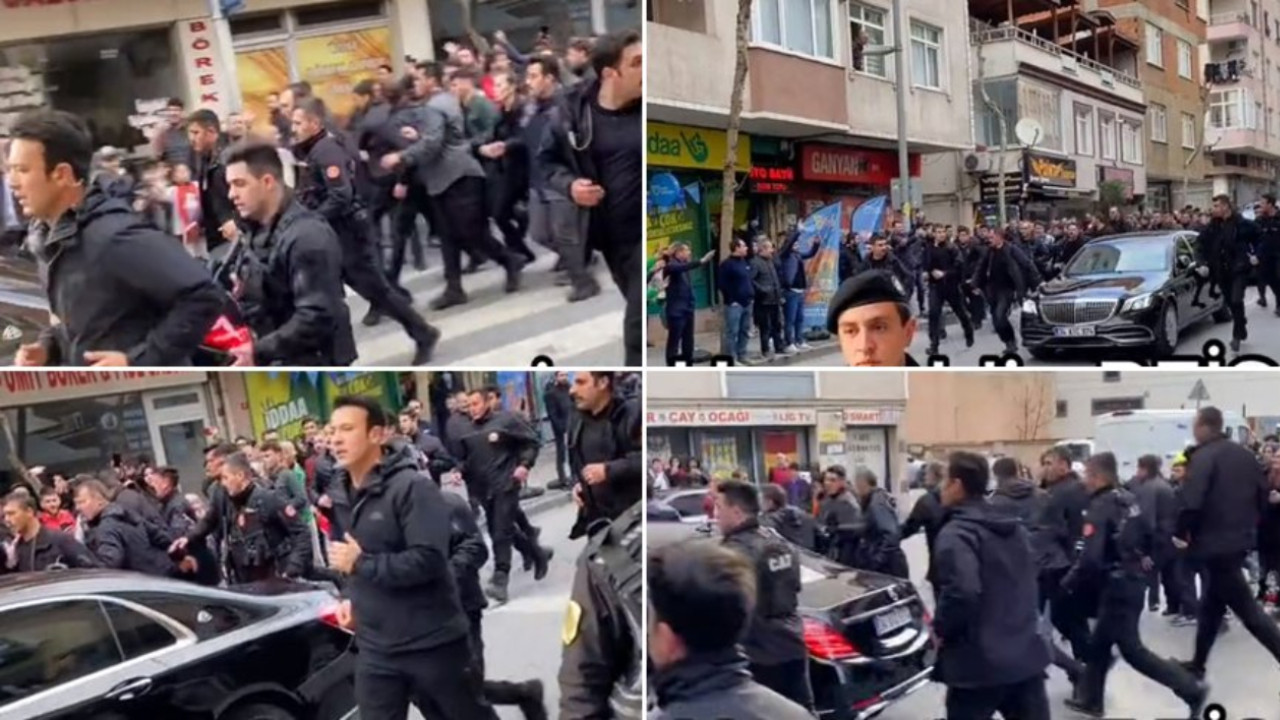 Erdoğan’s 'army of guards' running after his car draws ire