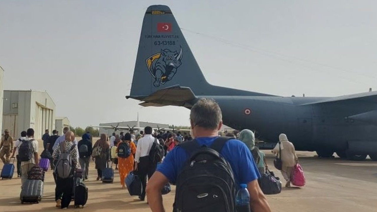 Turkish military evacuation plane fired at in Sudan while landing