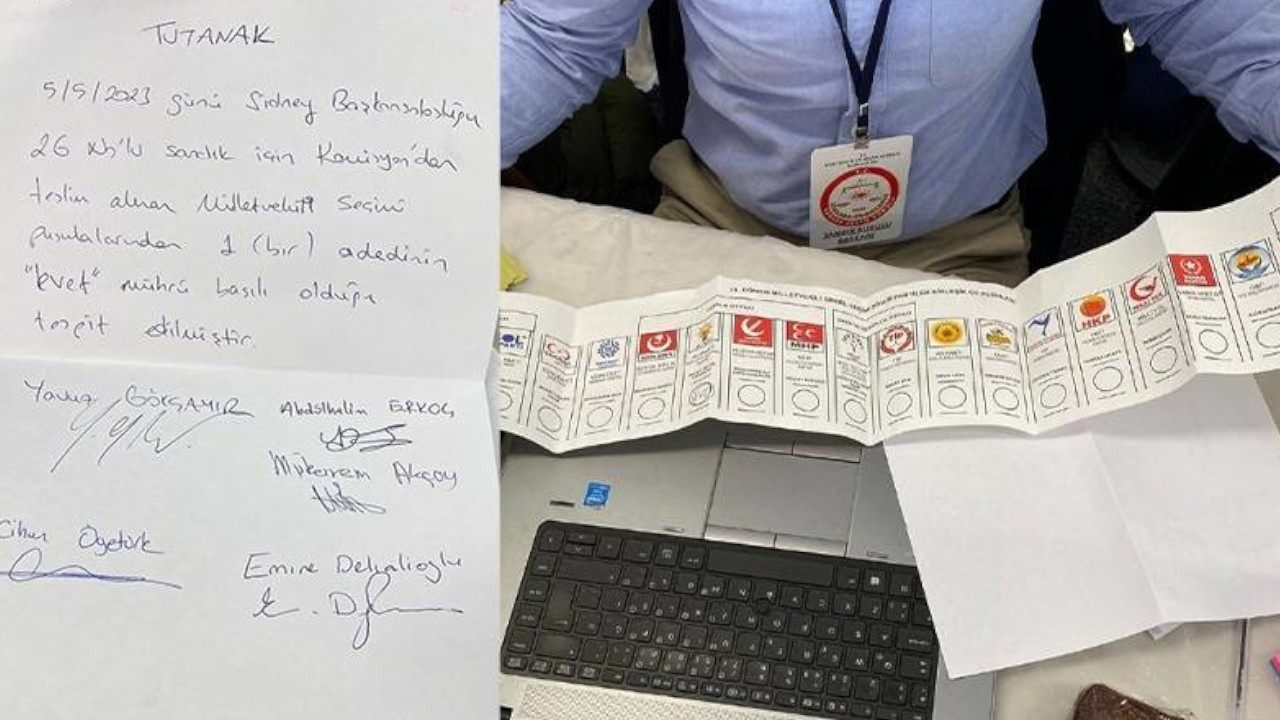 Unopened ballots already stamped in favor of AKP in abroad elections