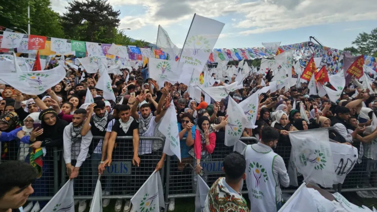Jailed Demirtaş participates in election rally via audio record