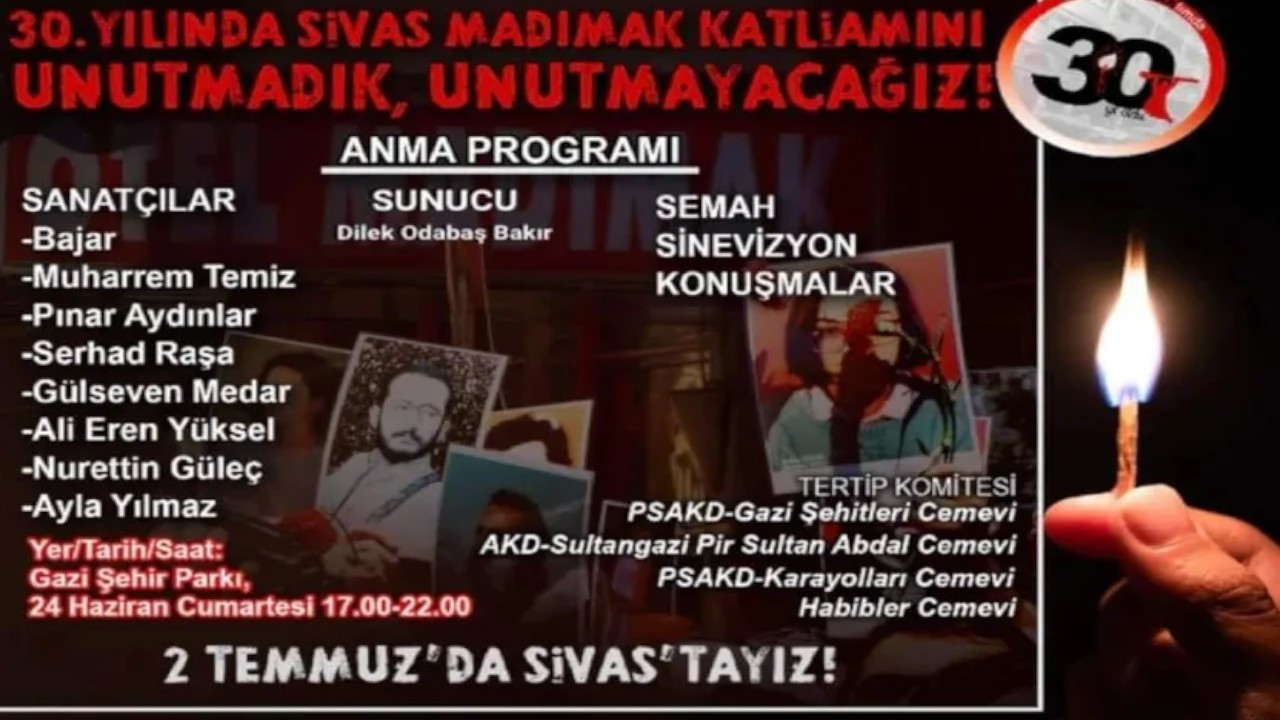 Sivas commemoration denied due to possibility of concert by Grup Yorum