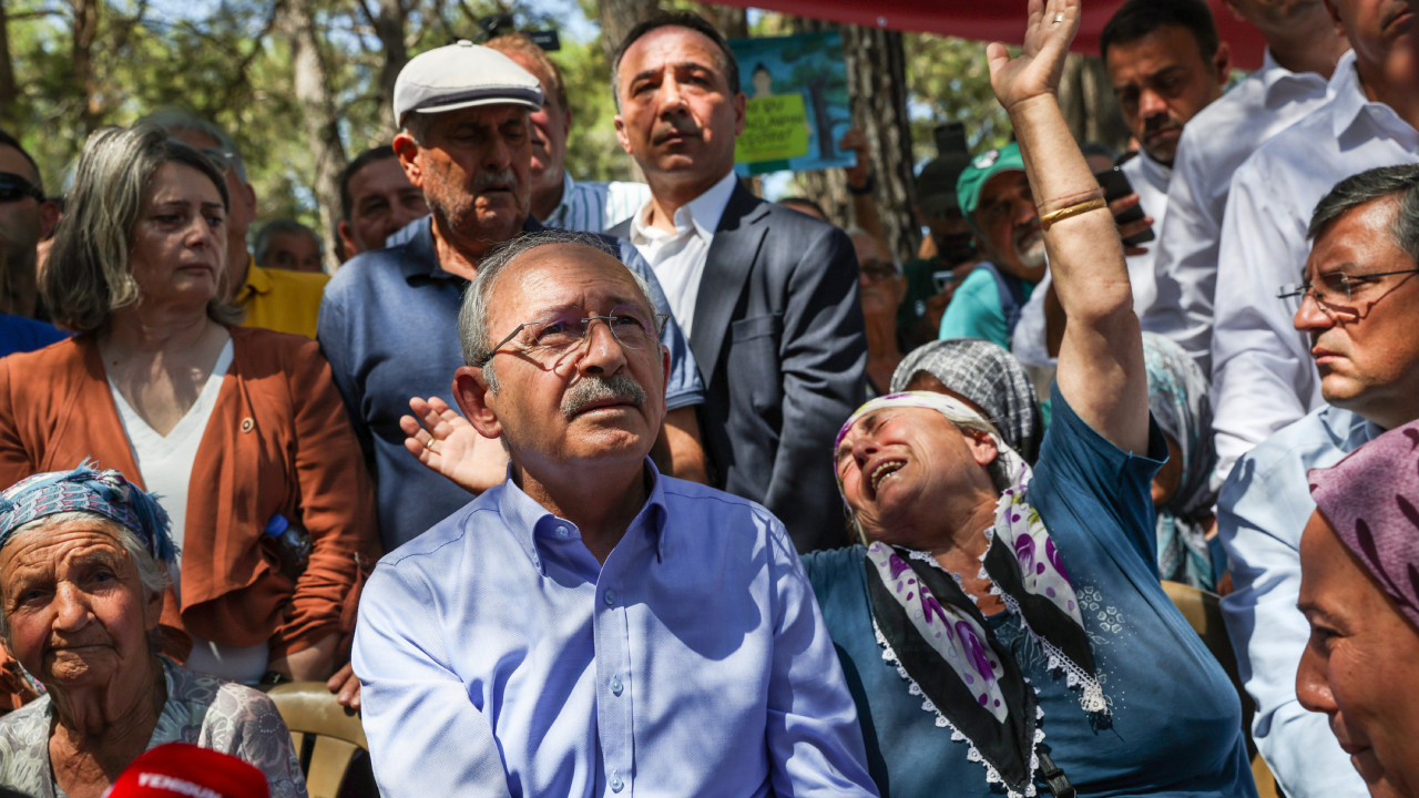 CHP leader Kılıçdaroğlu visits protests in Akbelen Forest