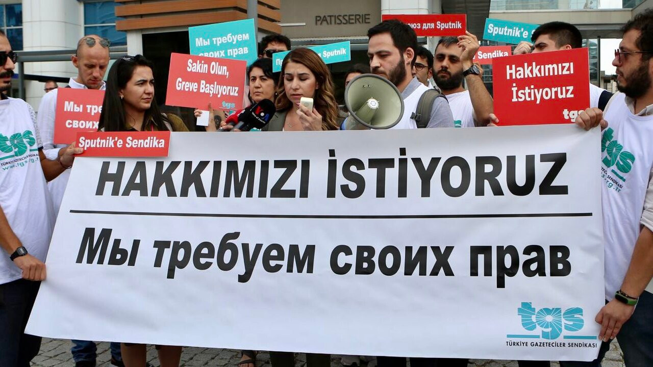 Sputnik Turkey dismisses unionized members after strike decision