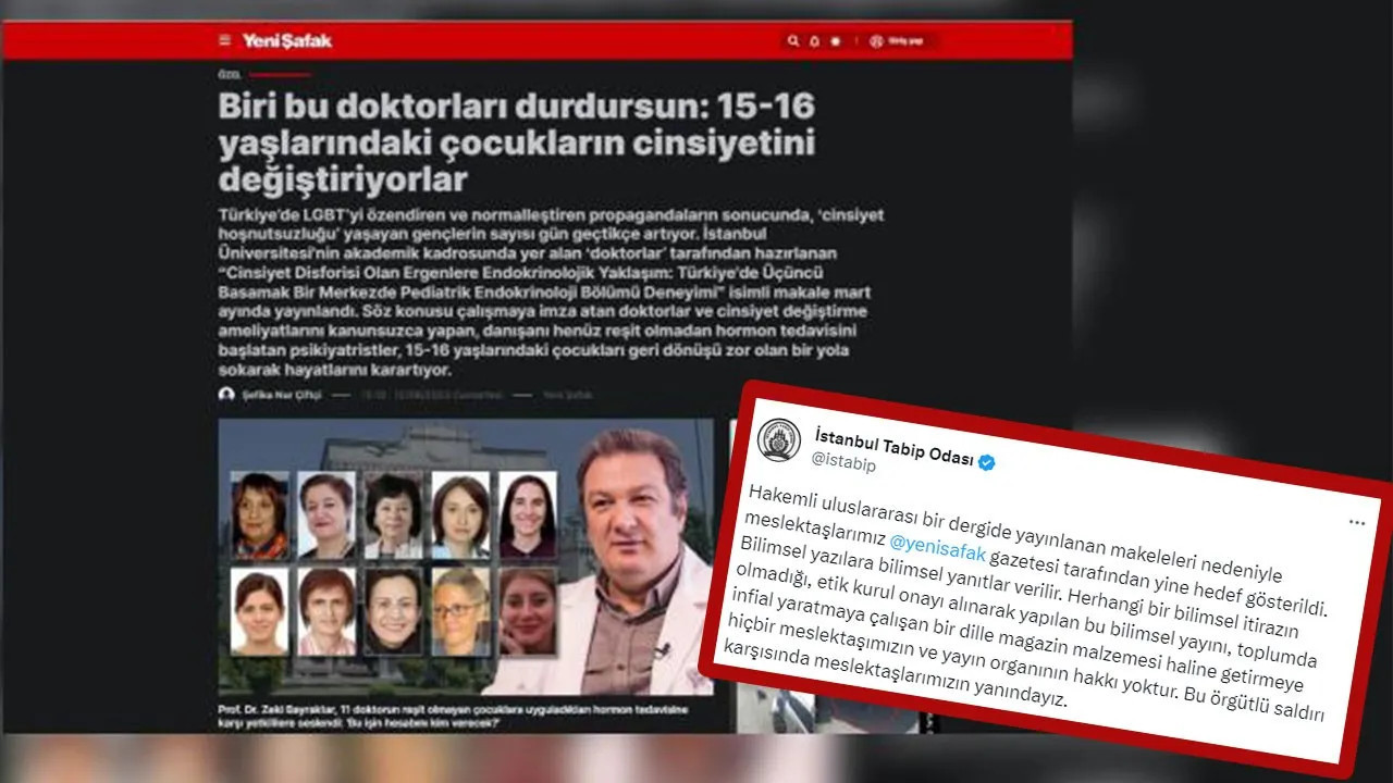 Pro-gov’t newspaper targets Turkish doctors over scientific article on gender dysphoria