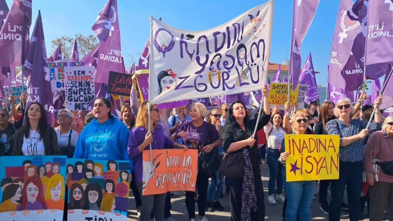 Gov't policies against women protested in Istanbul