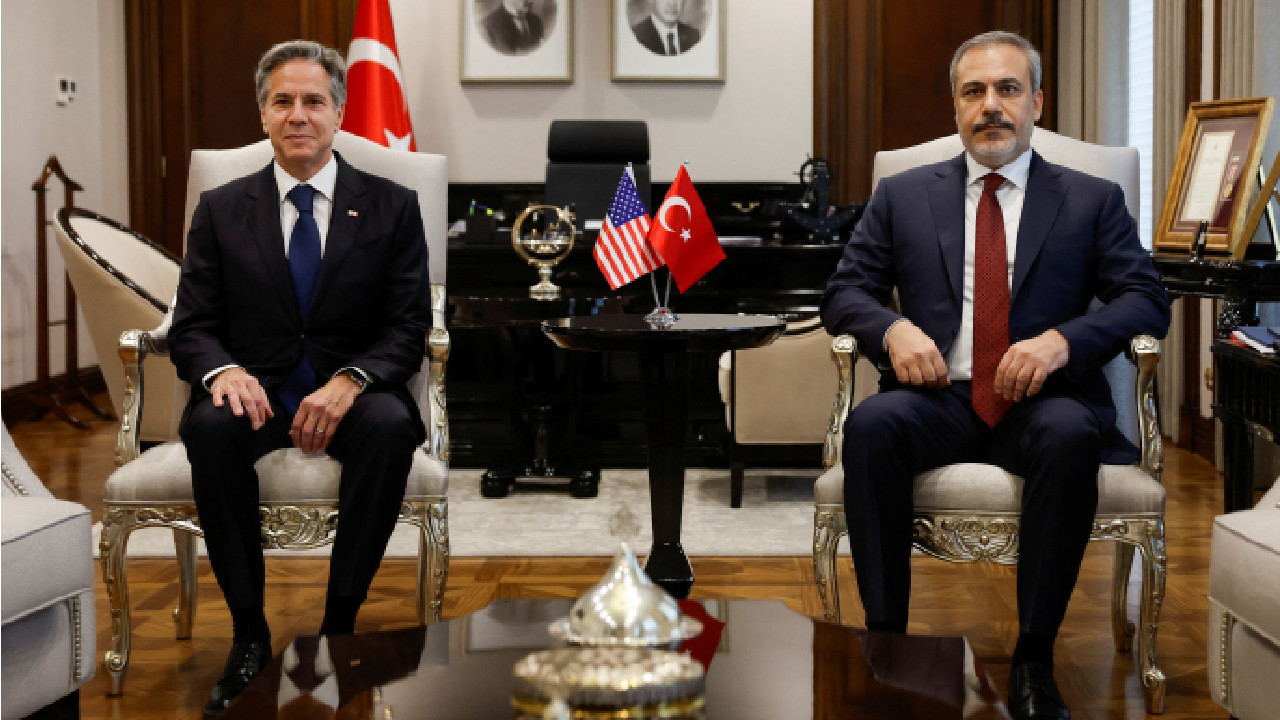 Turkish FM Fidan meets US counterpart Blinken, discussing Gaza