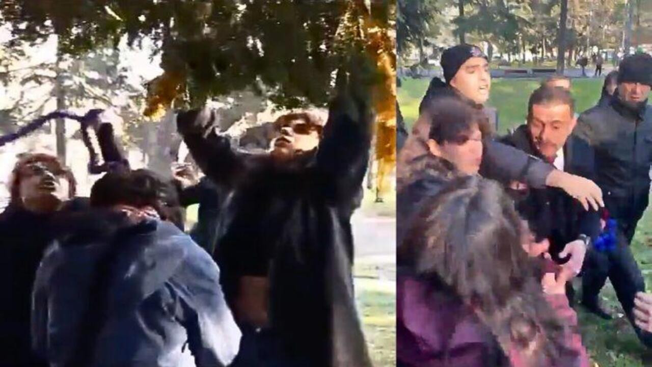Campus security guards batter students for decorating New Year's tree