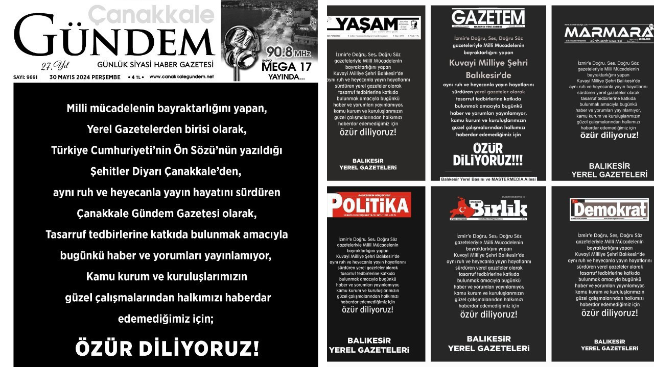 Turkey’s local newspapers protest public savings curbing official ad revenues