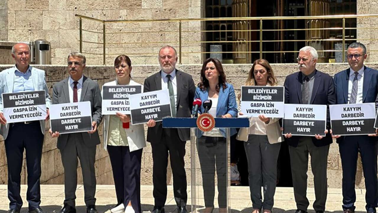 DEM Party MPs protest against Hakkari trustee in Ankara, Istanbul