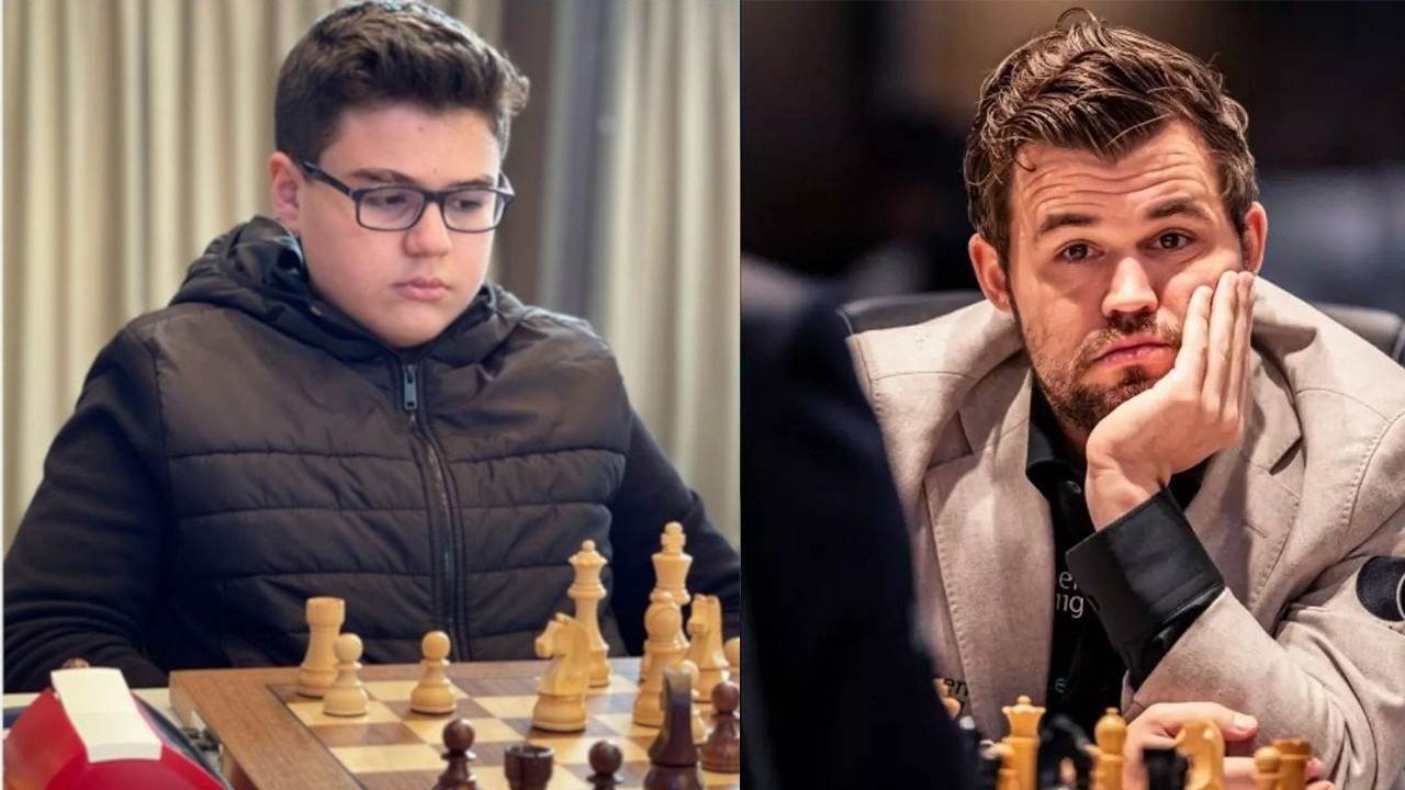 13-year-old Turkish chess Grandmaster Erdoğmuş beats Magnus Carlsen
