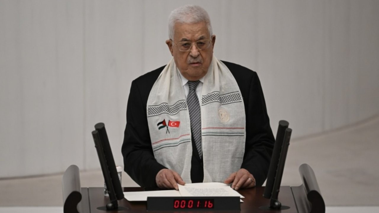 Palestine's Abbas speaks in Turkish Parliament, says will visit Gaza