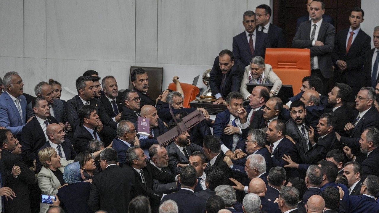 Brawl erupts in Turkish Parliament with ruling AKP lawmaker's attack