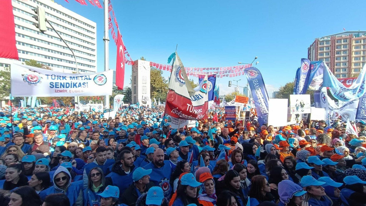 Turkey’s Labor Unions Confederation holds rally in capital Ankara