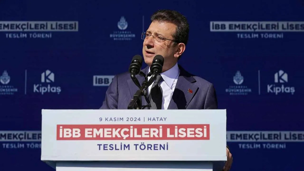 İmamoğlu opens school built by İBB following quake in Hatay