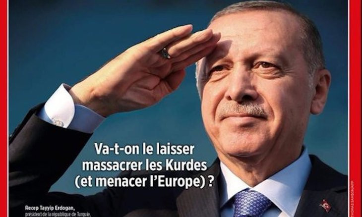 Erdoğan files complaint against French magazine over military op comments