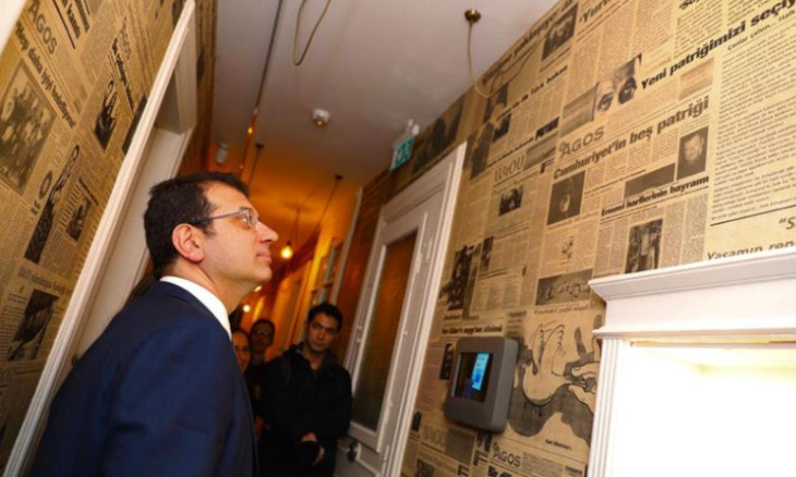 Mayor Imamoğlu pays visit to slain journalist Dink's memorial museum