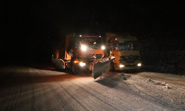 Snowfall paralyzes transportation in Black Sea, Central and Southeastern Turkey