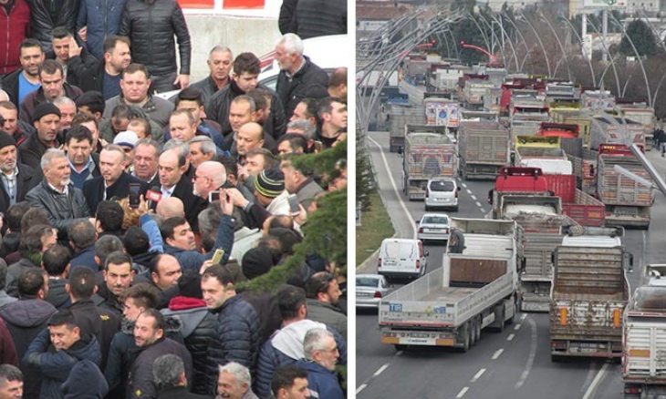 Turkish truckers stage protest against digital tachograph requirement