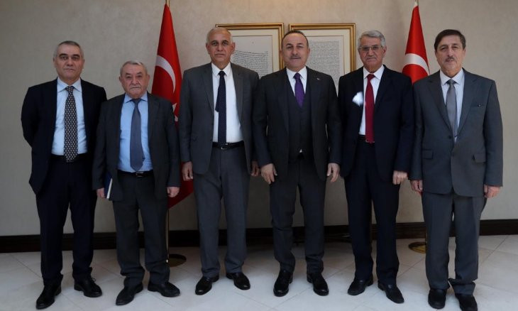 ENKS team meets with Çavuşoğlu, expresses concern of demographic change in NE Syria