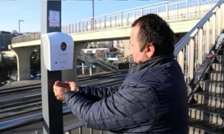 Hand sanitizer dispensers installed at metrobus stops amid coronavirus fears broken by assailants