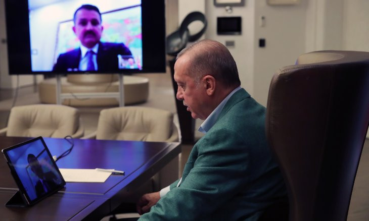 Erdoğan holds video conference with ministers on coronavirus