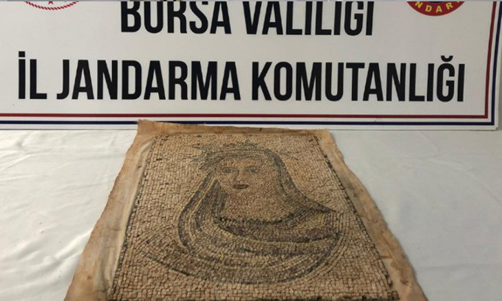 1300 year old mosaic seized mid-sale in western Turkey