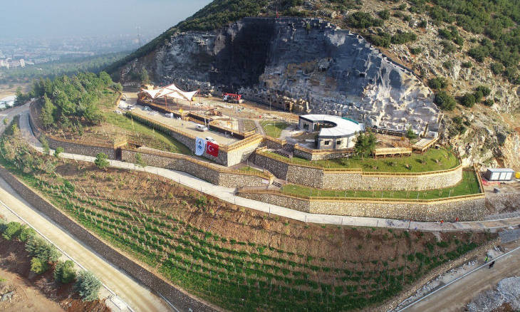 Forest destroyed for the observation point project in Istanbul's Çekmeköy district